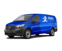 Image of a wrapped mercedes-benz Metris with a full wrap