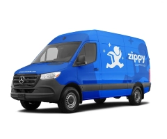 Image of a wrapped mercedes-benz Sprinter with a full wrap