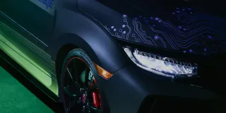 image of a wrapped Honda Civic Type-R