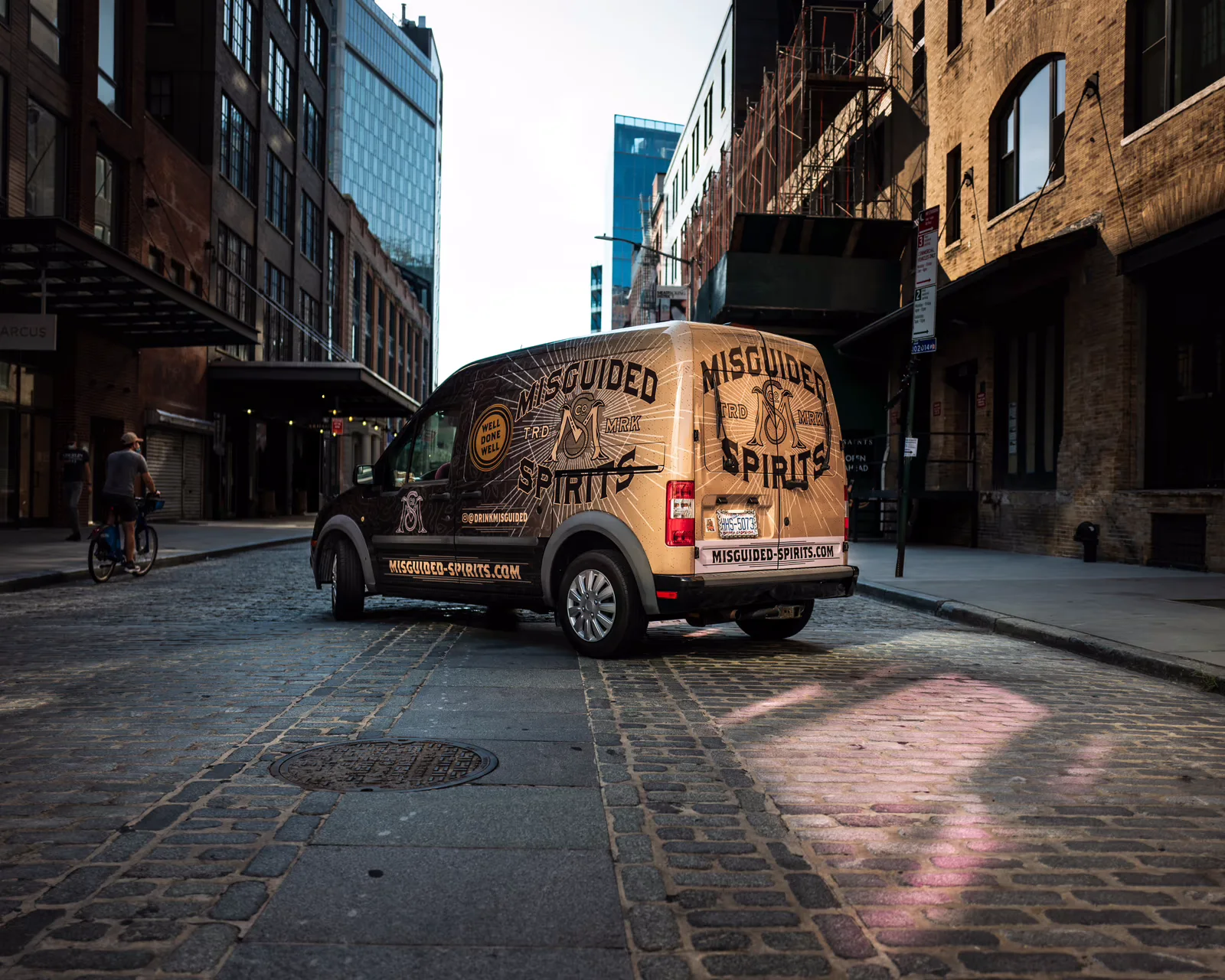 Misguided Spirits delivery van vehicle wrap