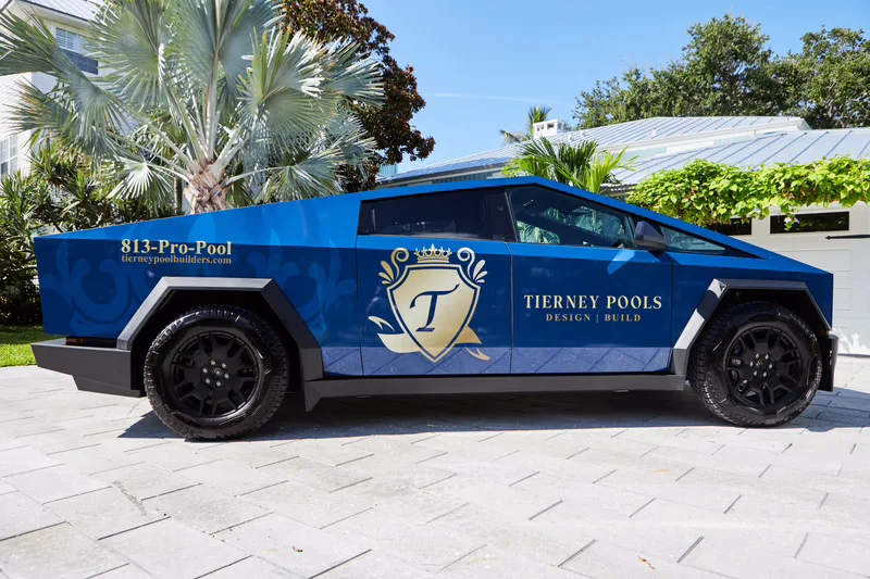 Tierney Pools vehicle wrap