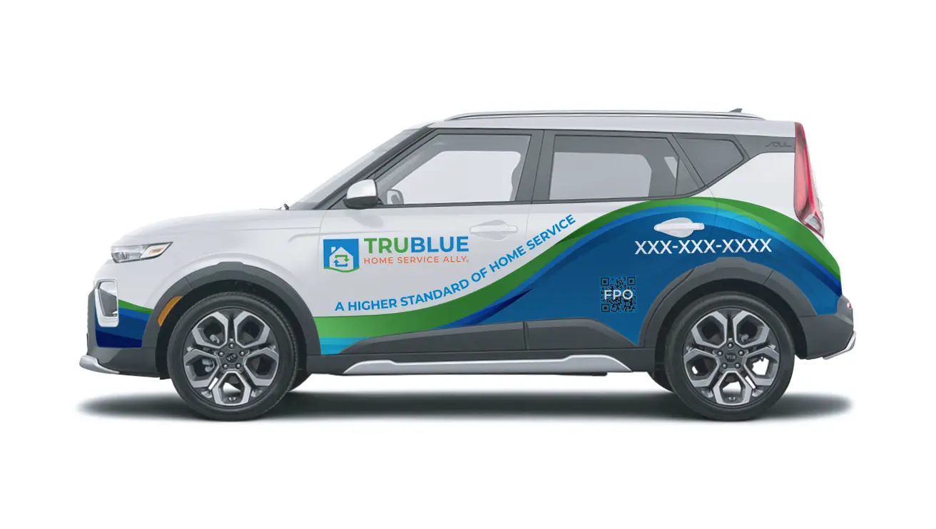 Sedan wrap for TruBlue
